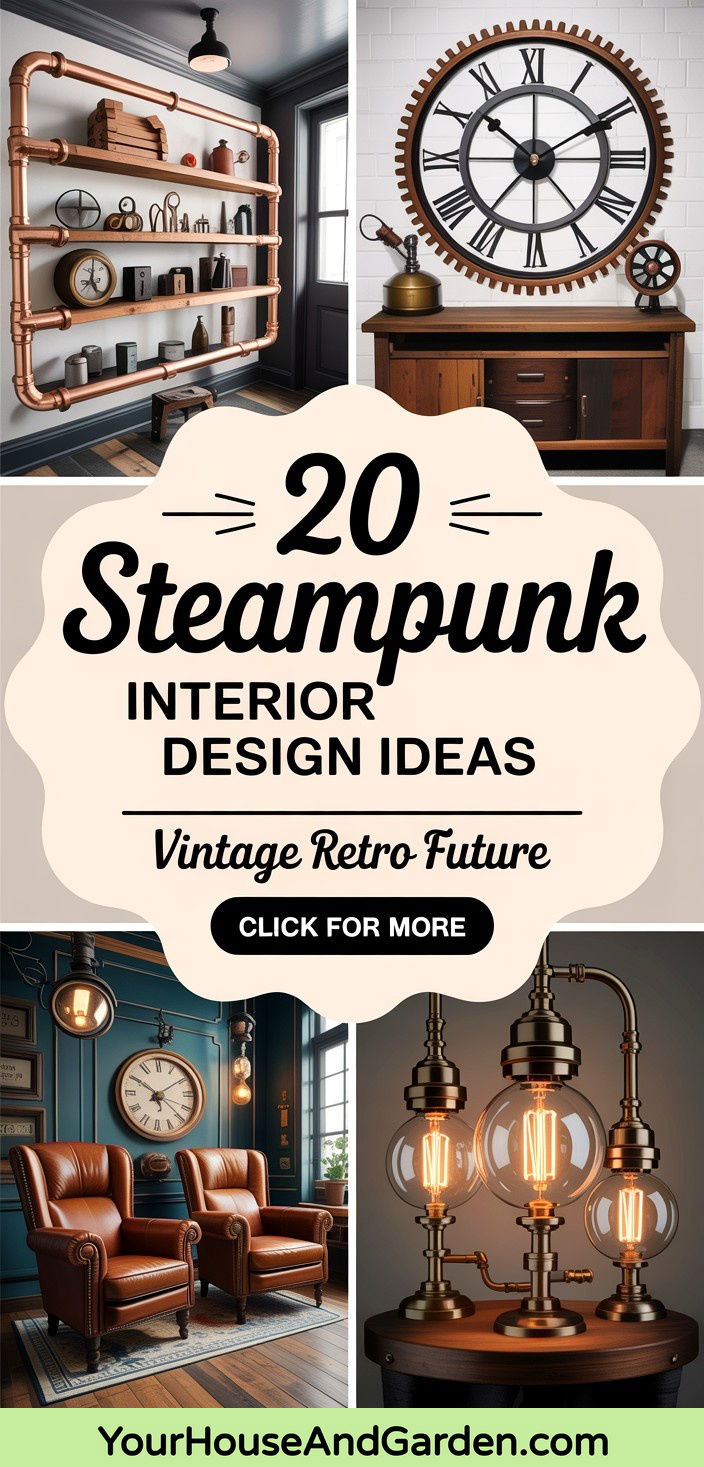 20 Steampunk Interior Design Ideas for Themed Home Decor - 20 Steampunk Interior Design Ideas for Themed Home Decor