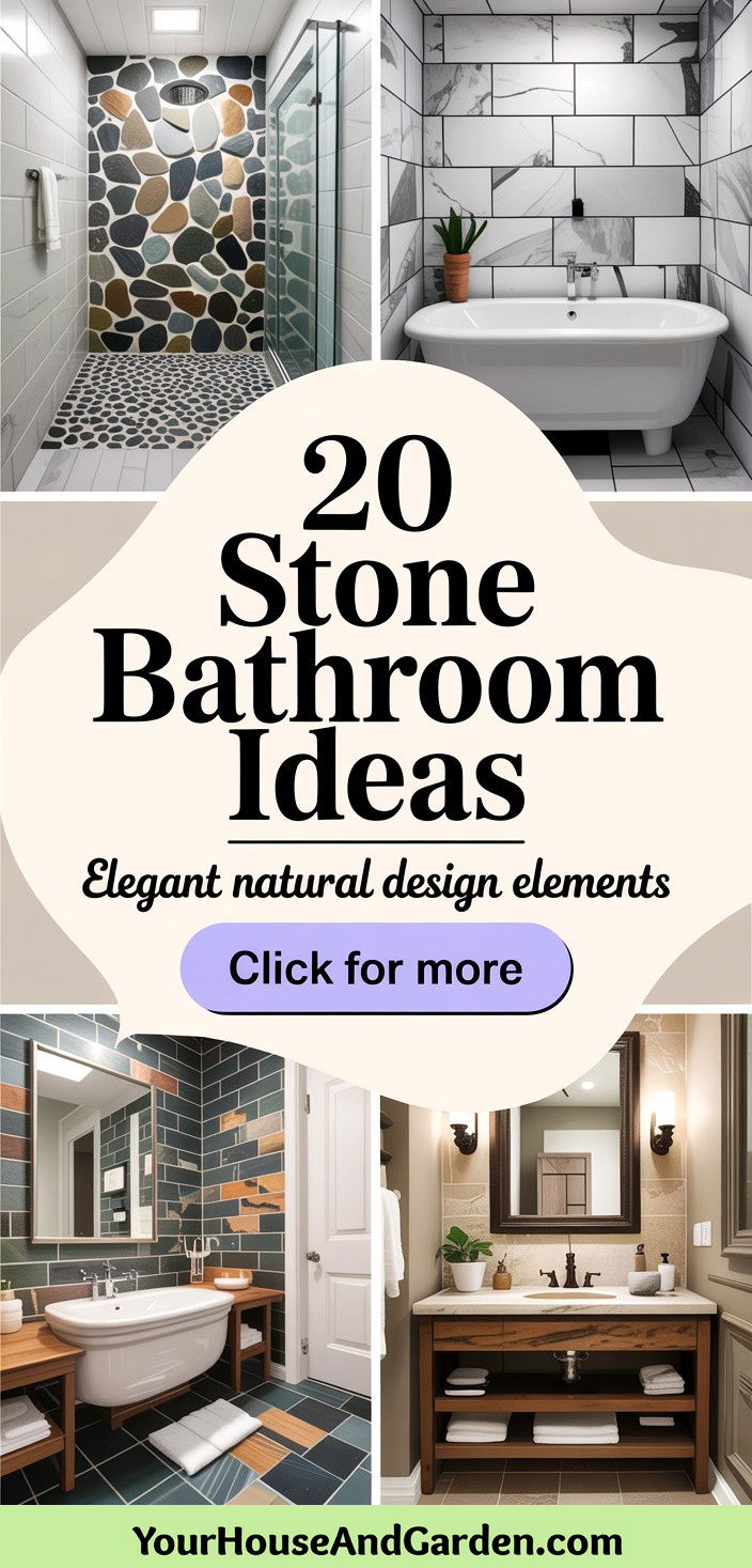 20 Stone Bathroom Ideas Elegant Natural Design Elements