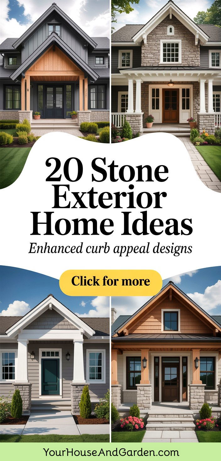 20 Stone Exterior Home Ideas for Enhanced Curb Appeal - 20 Stone Exterior Home Ideas for Enhanced Curb Appeal