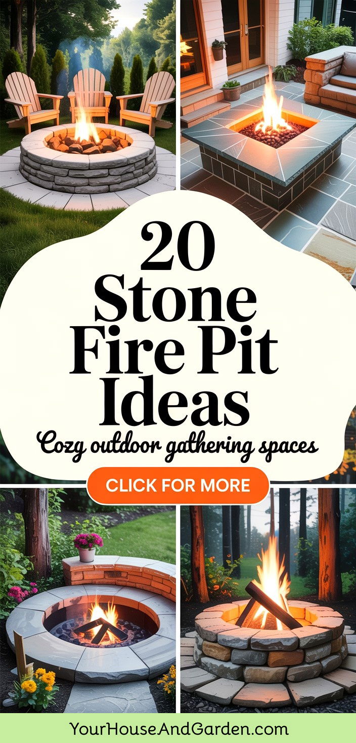 20 Stone Fire Pit Ideas Cozy Outdoor Gathering Spaces