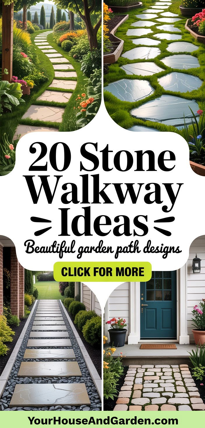 20 Stone Walkway Ideas Beautiful Garden Path Designs