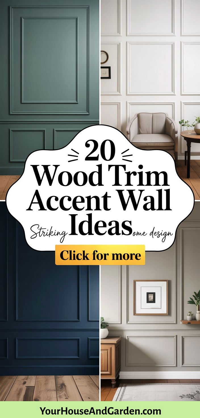 20 Striking Wood Trim Accent Wall Ideas for Your Home - 20 Striking Wood Trim Accent Wall Ideas for Your Home