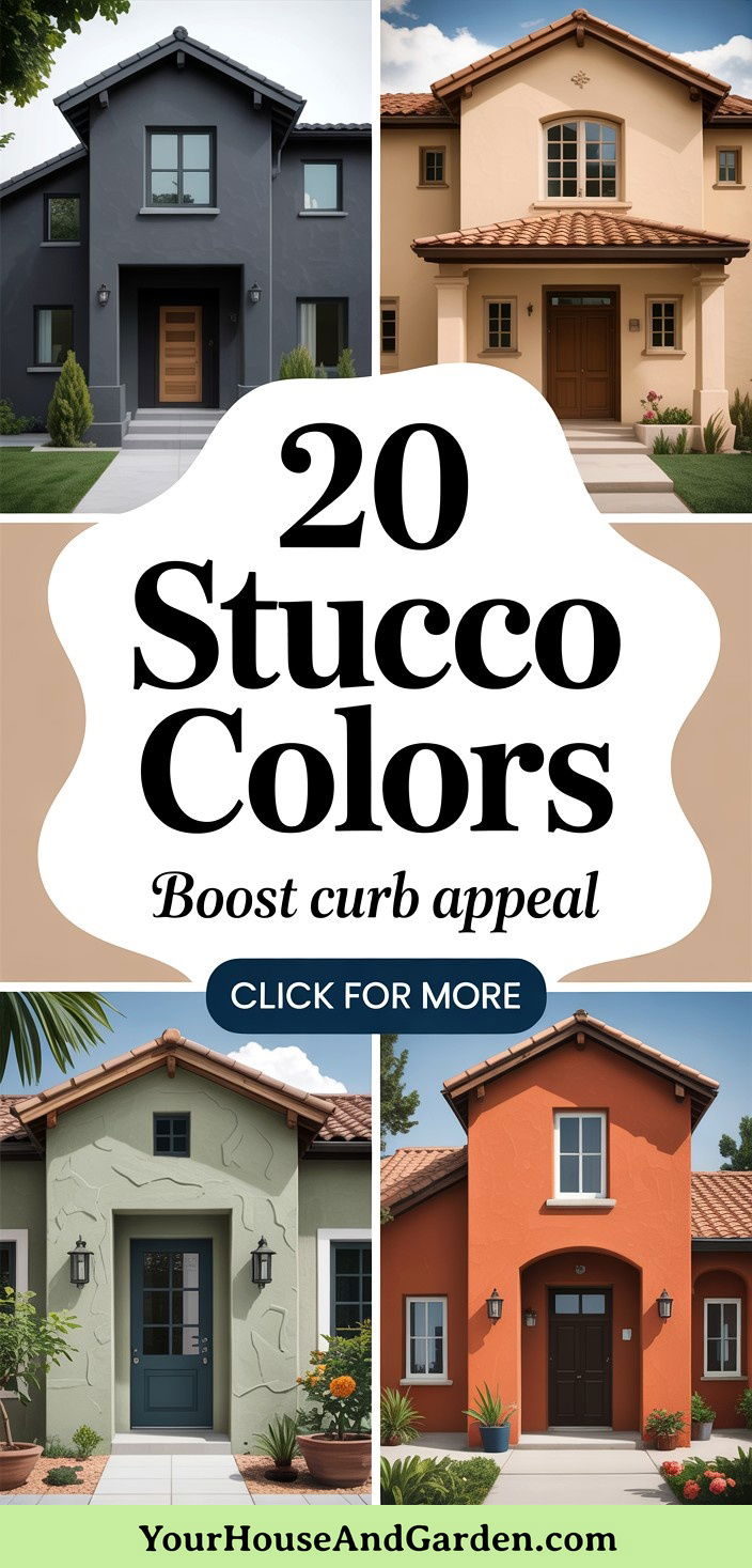 20 Stucco Colors for Home Exteriors Boost Your Curb Appeal Today