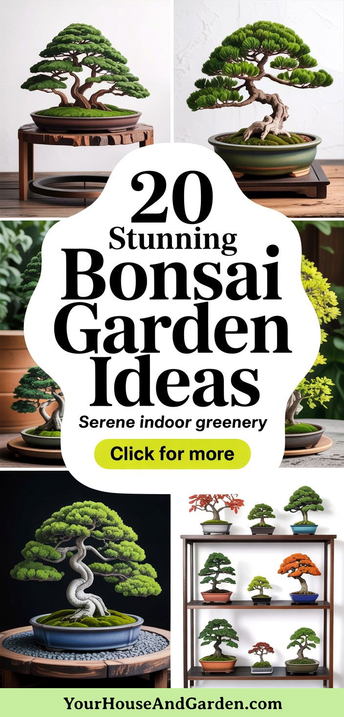 20 Stunning Bonsai Garden Ideas for Indoor Greenery and Care - 20 Stunning Bonsai Garden Ideas for Indoor Greenery & Care