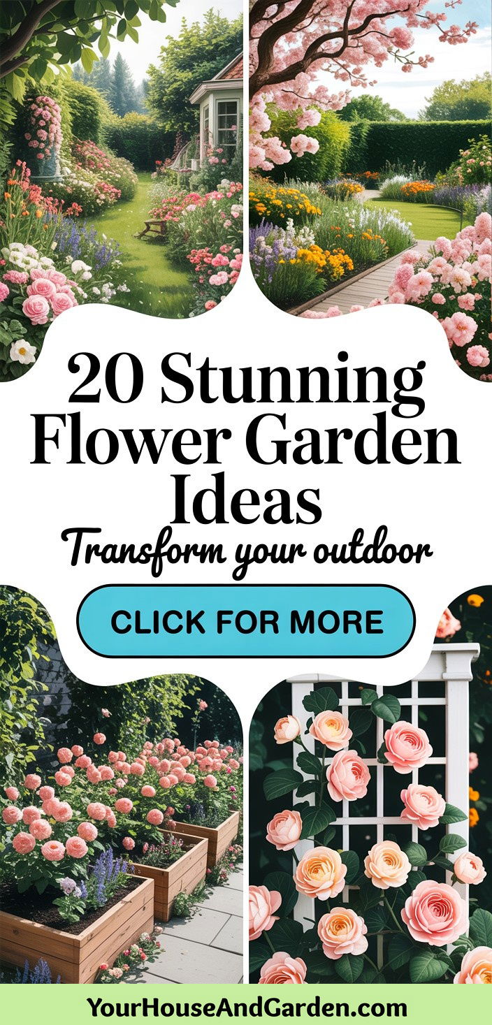 20 Stunning Flower Garden Ideas to Transform Your Outdoor Space - 20 Stunning Flower Garden Ideas to Transform Your Outdoor Space