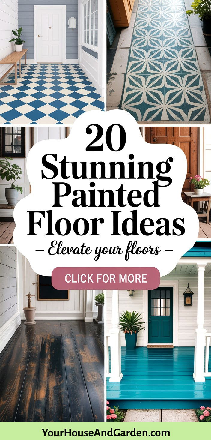 20 Stunning Painted Floor Ideas for Home Makeovers - 20 Stunning Painted Floor Ideas for Home Makeovers