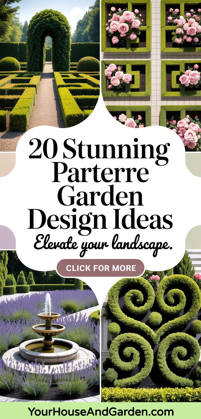 20 Stunning Parterre Garden Design Ideas and Layouts - 20 Stunning Parterre Garden Design Ideas and Layouts