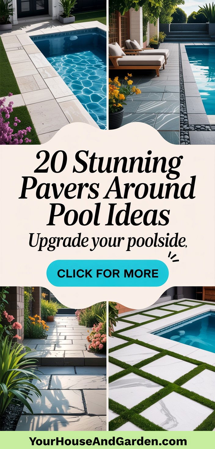 20 Stunning Pavers Around Pool Ideas for Your Backyard - 20 Stunning Pavers Around Pool Ideas for Your Backyard