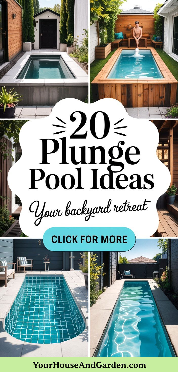 20 Stunning Plunge Pool Ideas for Your Backyard Retreat - 20 Stunning Plunge Pool Ideas for Your Backyard Retreat