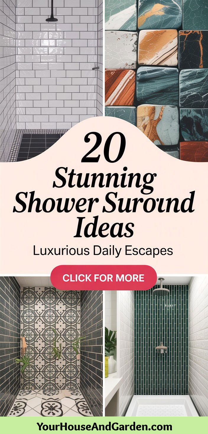 20 Stunning Shower Surround Ideas for a Luxurious Bathroom - 20 Stunning Shower Surround Ideas for a Luxurious Bathroom