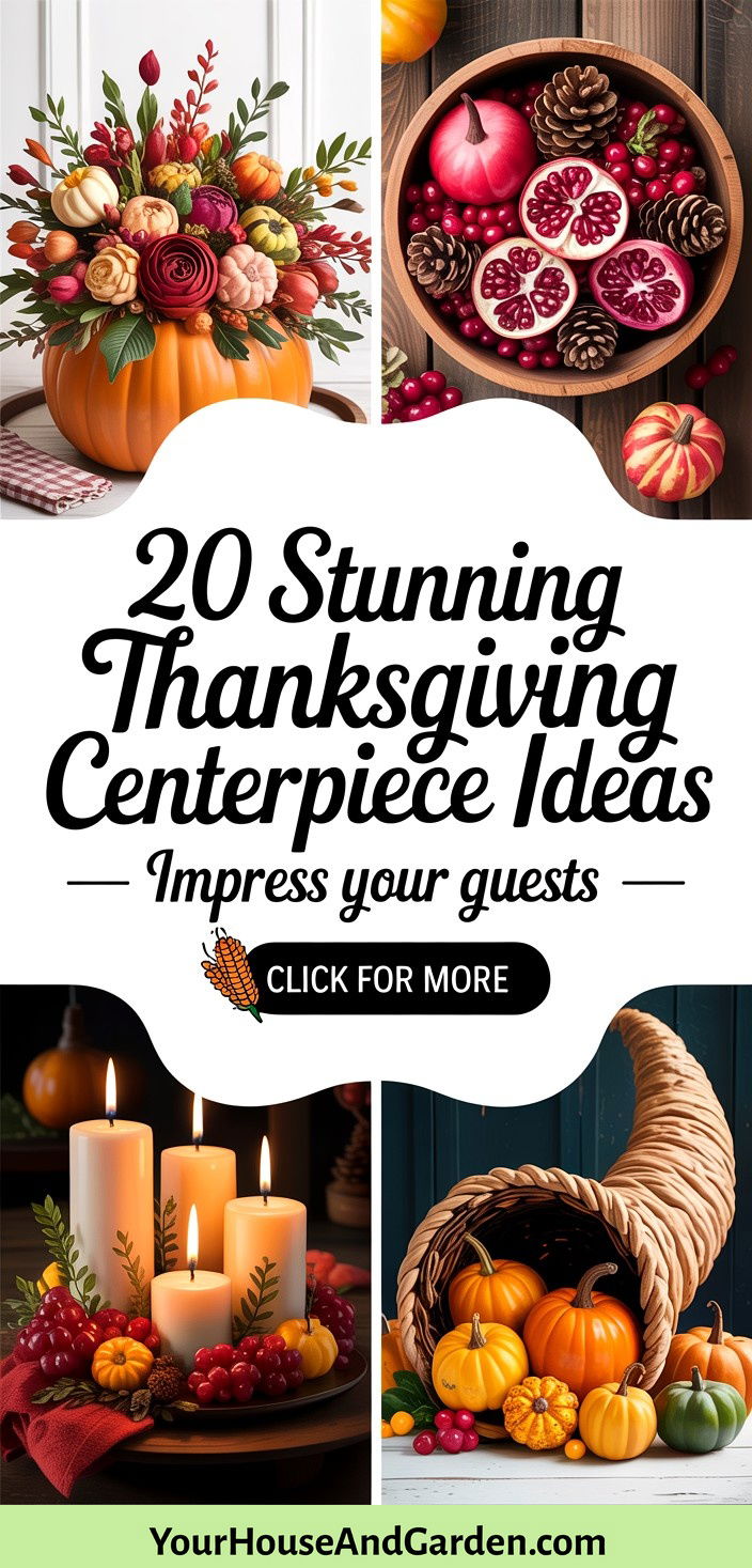20 Stunning Thanksgiving Centerpiece Ideas for Your Table - 20 Stunning Thanksgiving Centerpiece Ideas for Your Table
