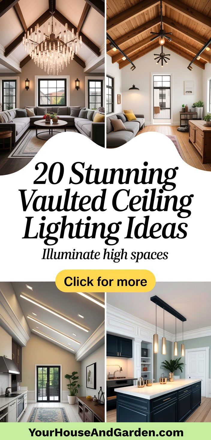 20 Stunning Vaulted Ceiling Lighting Ideas for Modern Homes - 20 Stunning Vaulted Ceiling Lighting Ideas for Modern Homes