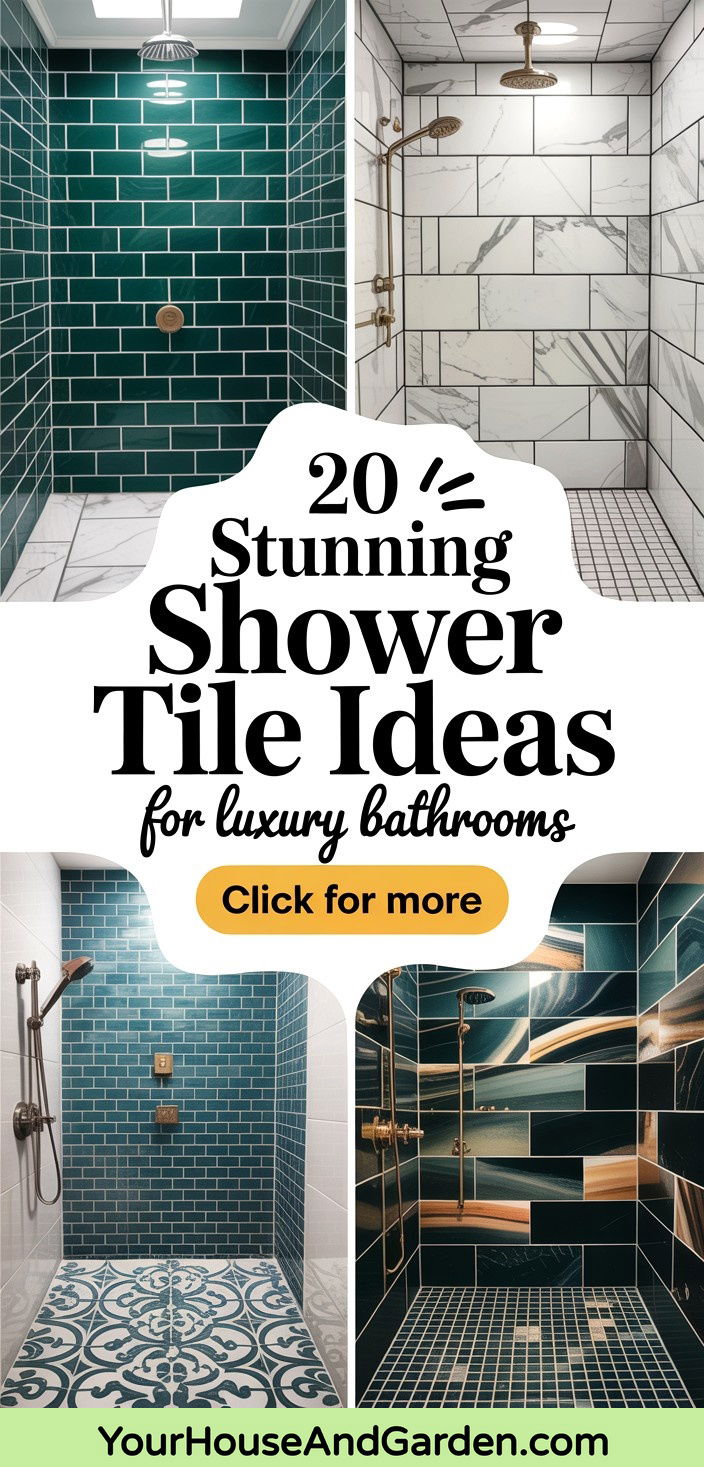 20 Stunning Walk-in Shower Tile Ideas for Luxury Bathrooms - 20 Stunning Walk-in Shower Tile Ideas for Luxury Bathrooms