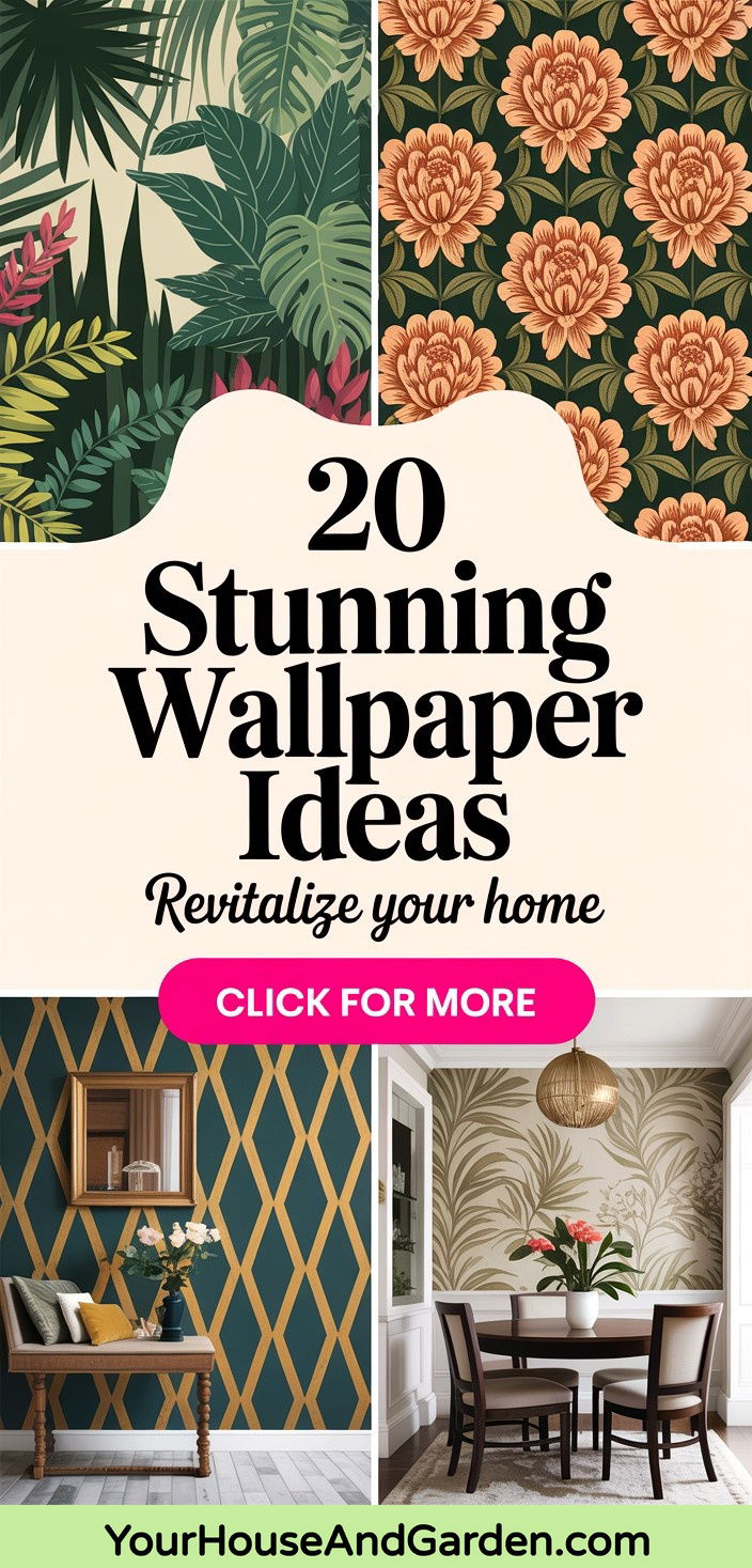 20 Stunning Wallpaper Ideas to Revitalize Your Home Decor - 20 Stunning Wallpaper Ideas to Revitalize Your Home Decor