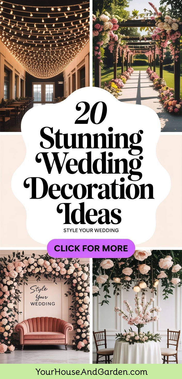 20 Stunning Wedding Decoration Ideas for Your Special Day - 20 Stunning Wedding Decoration Ideas for Your Special Day