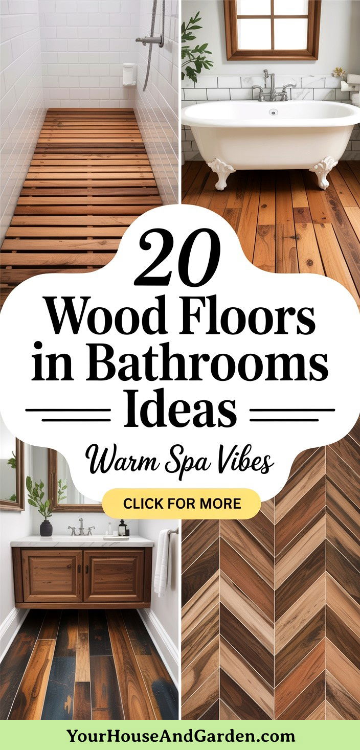 20 Stunning Wood Floors in Bathrooms Design Inspiration