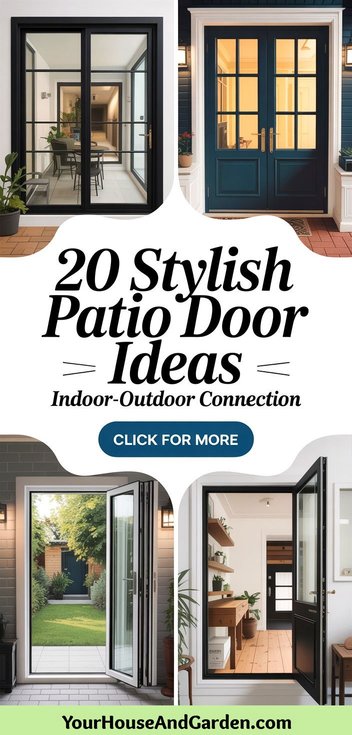 20 Stylish Patio Door Ideas for Indoor-Outdoor Connection - 20 Stylish Patio Door Ideas for Indoor-Outdoor Connection