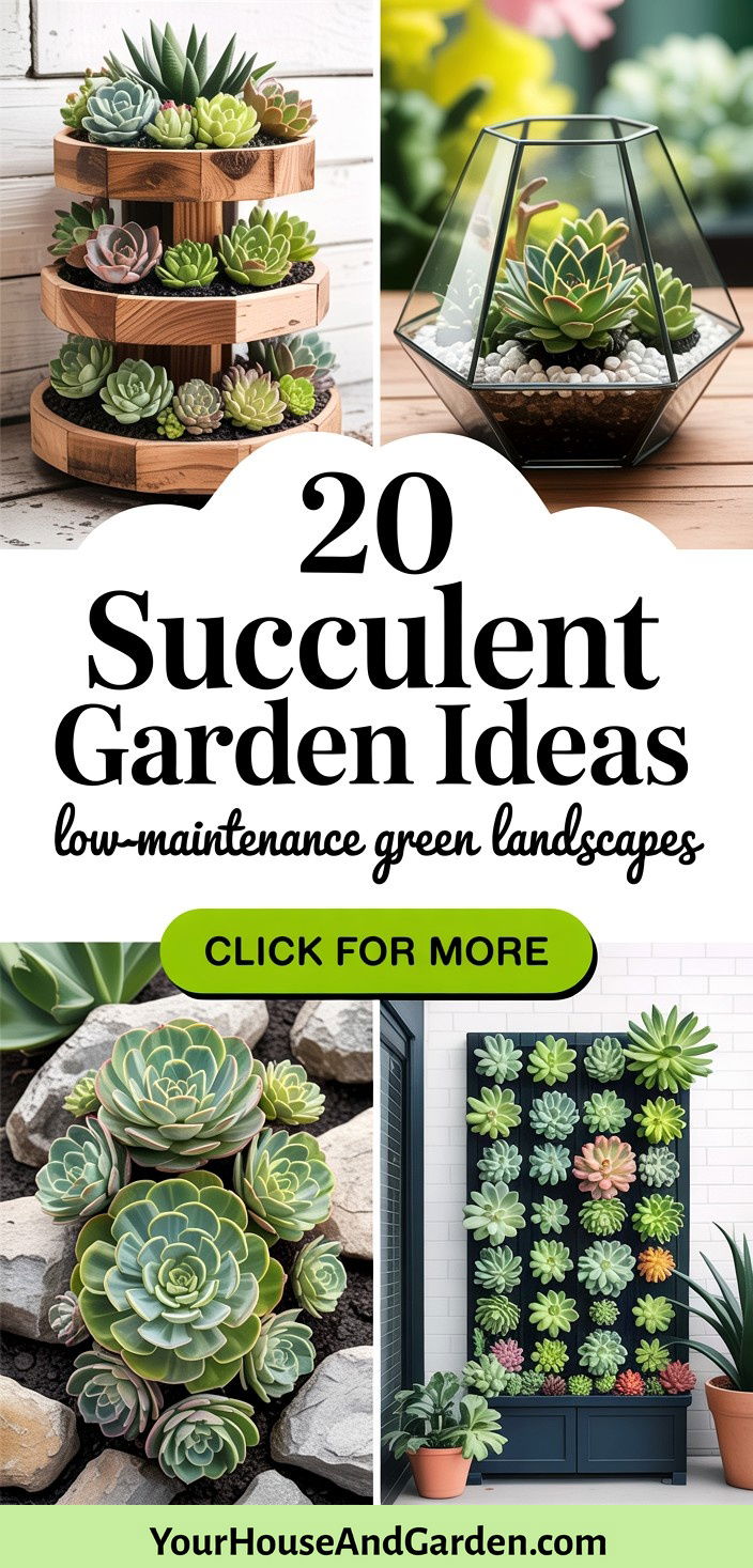 20 Succulent Garden Ideas for Stunning Low-Maintenance Landscapes - 20 Succulent Garden Ideas for Stunning Low-Maintenance Landscapes