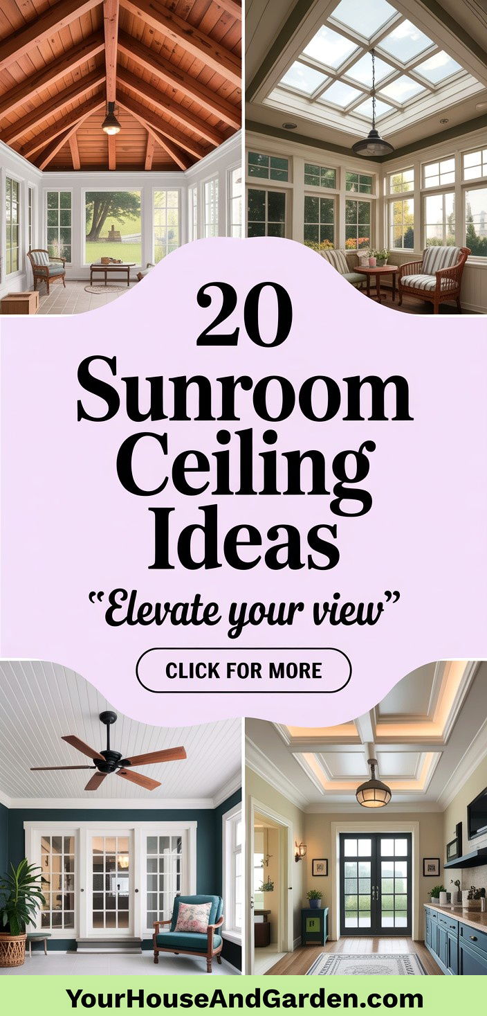 20 Sunroom Ceiling Ideas Elevating Your Light-Filled Space