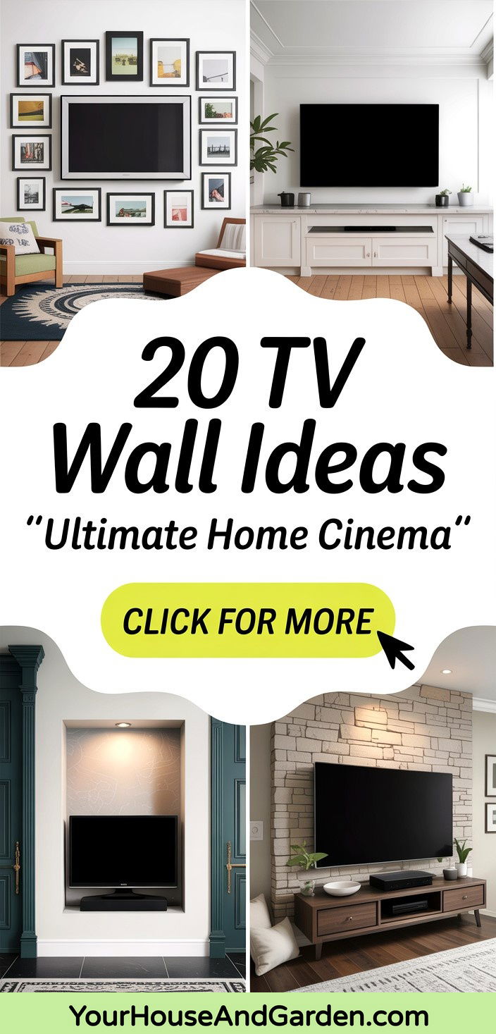 20 TV Wall Ideas to Enhance Your Living Room Entertainment - 20 TV Wall Ideas to Enhance Your Living Room Entertainment