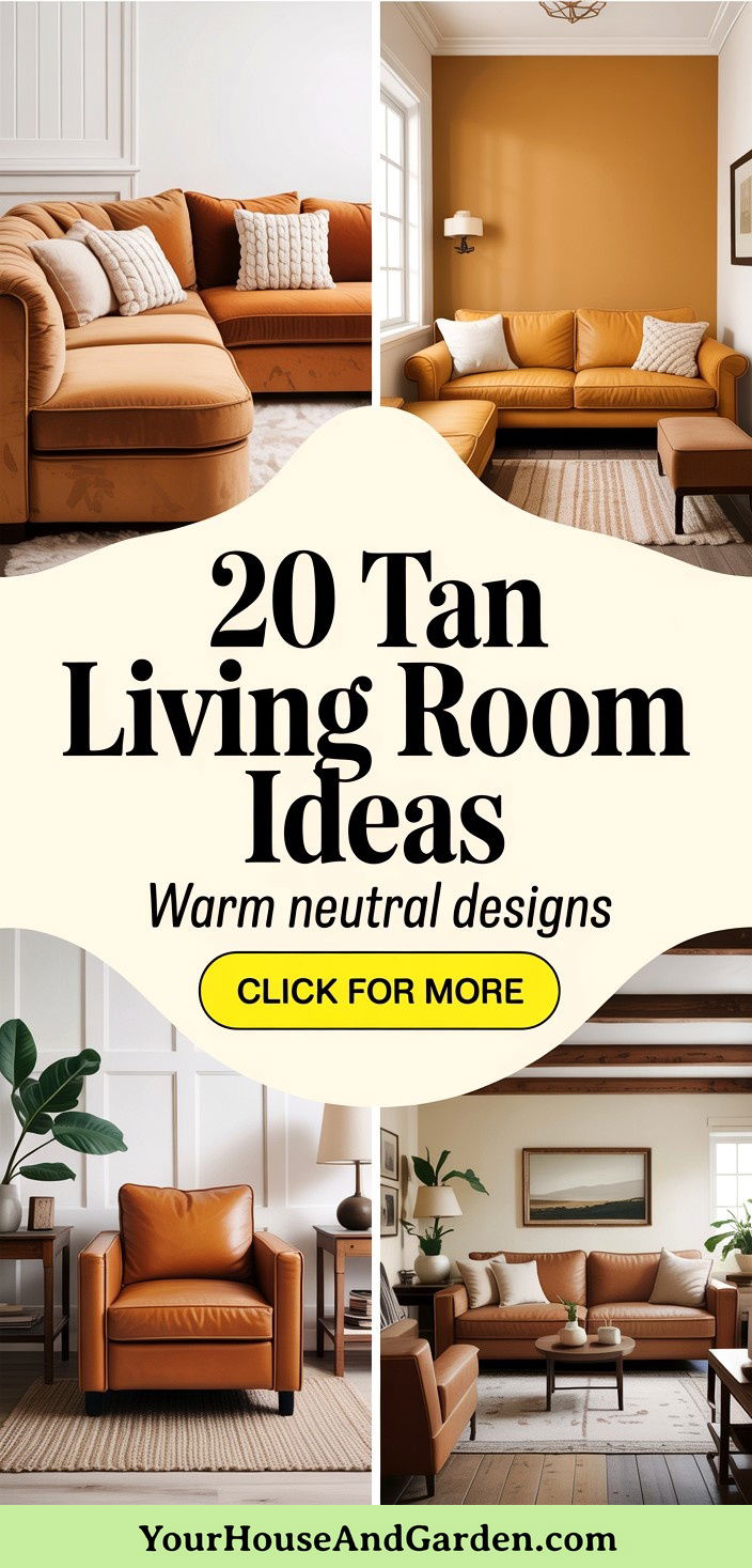 20 Tan Living Room Ideas Warm Neutral Designs