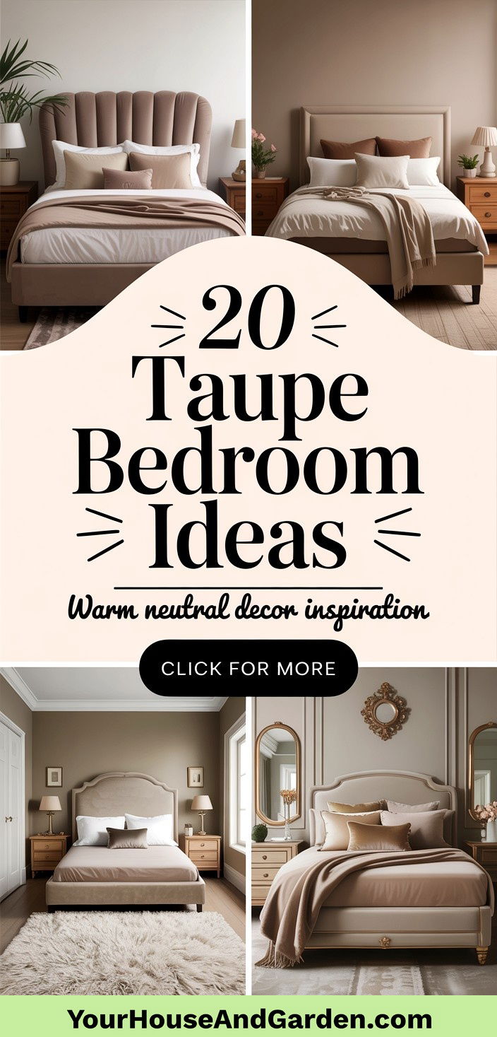 20 Taupe Bedroom Ideas Warm Neutral Decor Inspiration