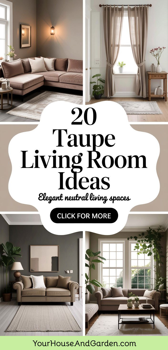 20 Taupe Living Room Ideas for Elegant Neutral Decor Styles - 20 Taupe Living Room Ideas for Elegant Neutral Decor Styles