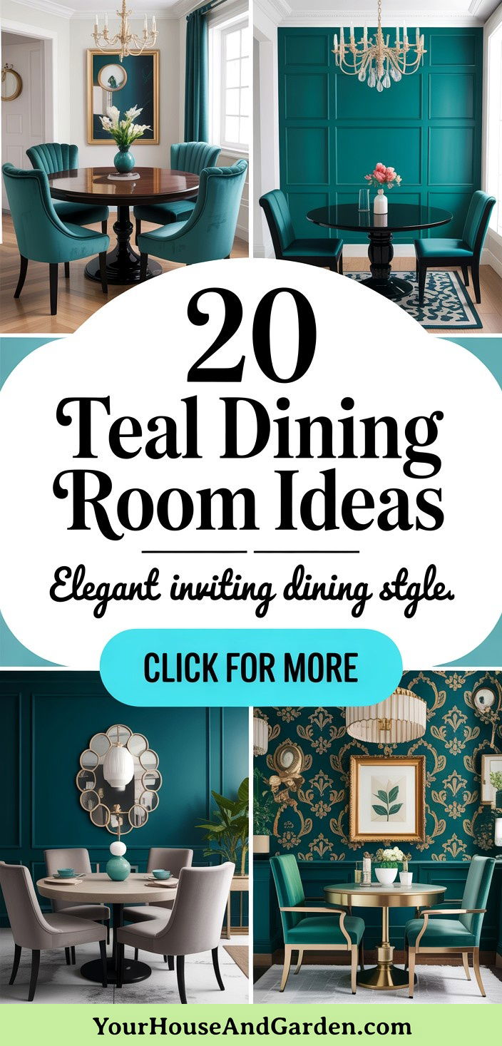 20 Teal Dining Room Ideas Elegant Inviting Style