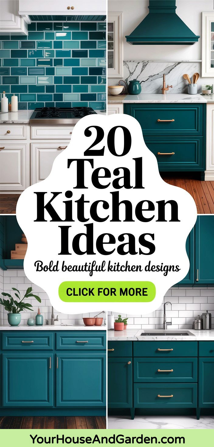 20 Teal Kitchen Ideas Bold Beautiful Designs