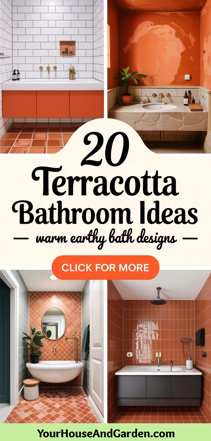 20 Terracotta Bathroom Ideas Warm Earthy Designs