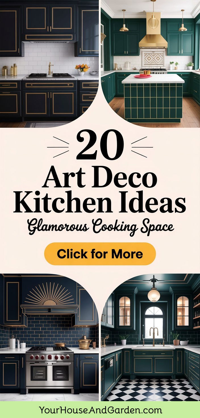 Timeless Chic 20 Art Deco Kitchen Ideas for Glamorous Cooking