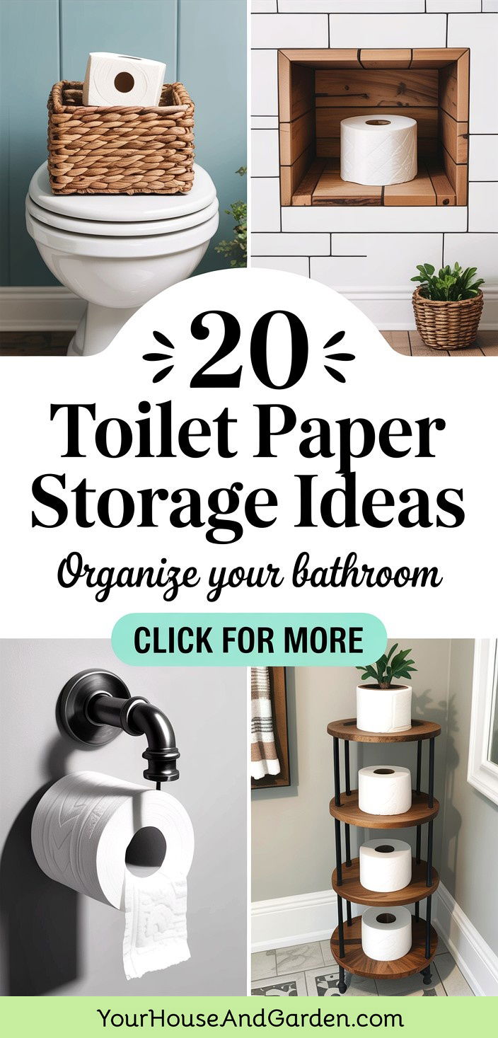 20 Toilet Paper Storage Ideas Practical Bathroom Organization Tips