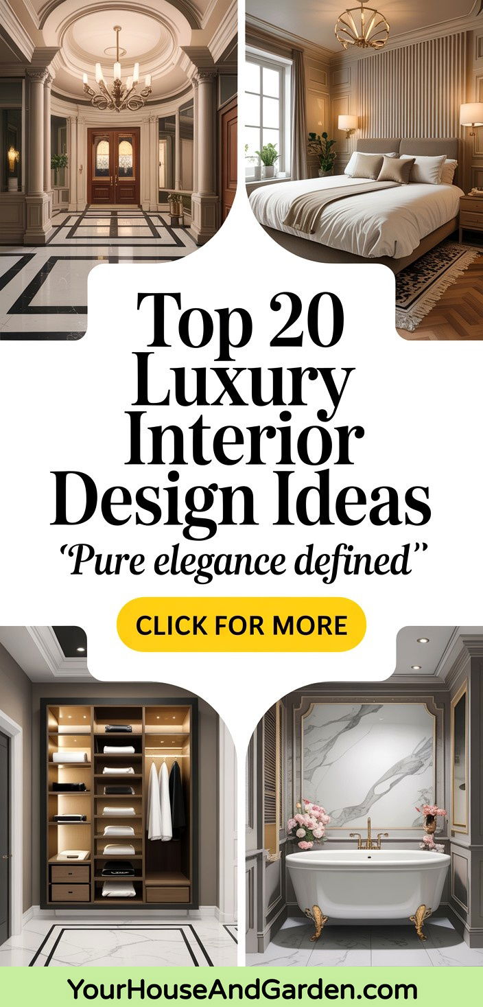 Top 20 Luxury Interior Design Ideas for Elegant Home Spaces - Top 20 Luxury Interior Design Ideas for Elegant Home Spaces