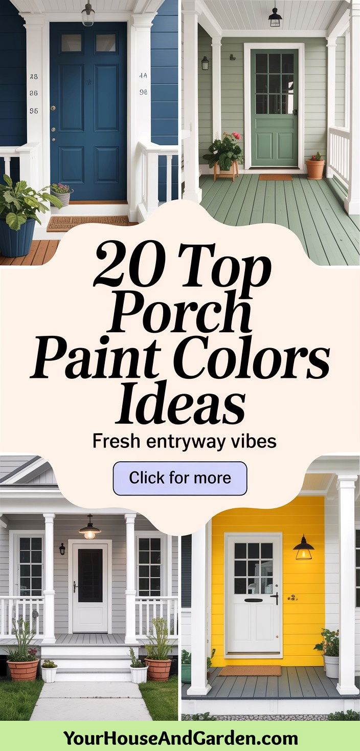 20 Top Porch Paint Colors for a Fresh and Inviting Entryway - 20 Top Porch Paint Colors for a Fresh and Inviting Entryway