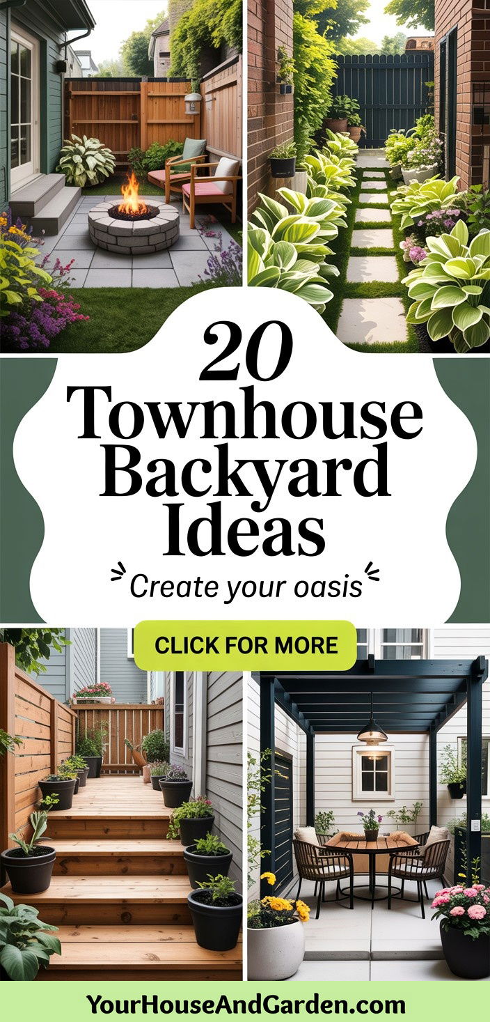 20 Townhouse Backyard Ideas Creating Oasis in Compact Areas