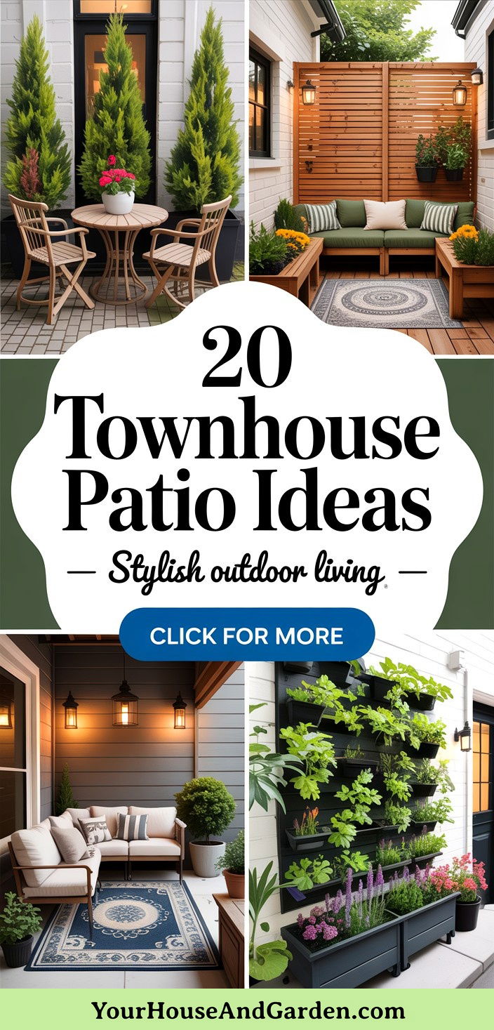 20 Townhouse Patio Ideas Stylish Outdoor Living Solutions