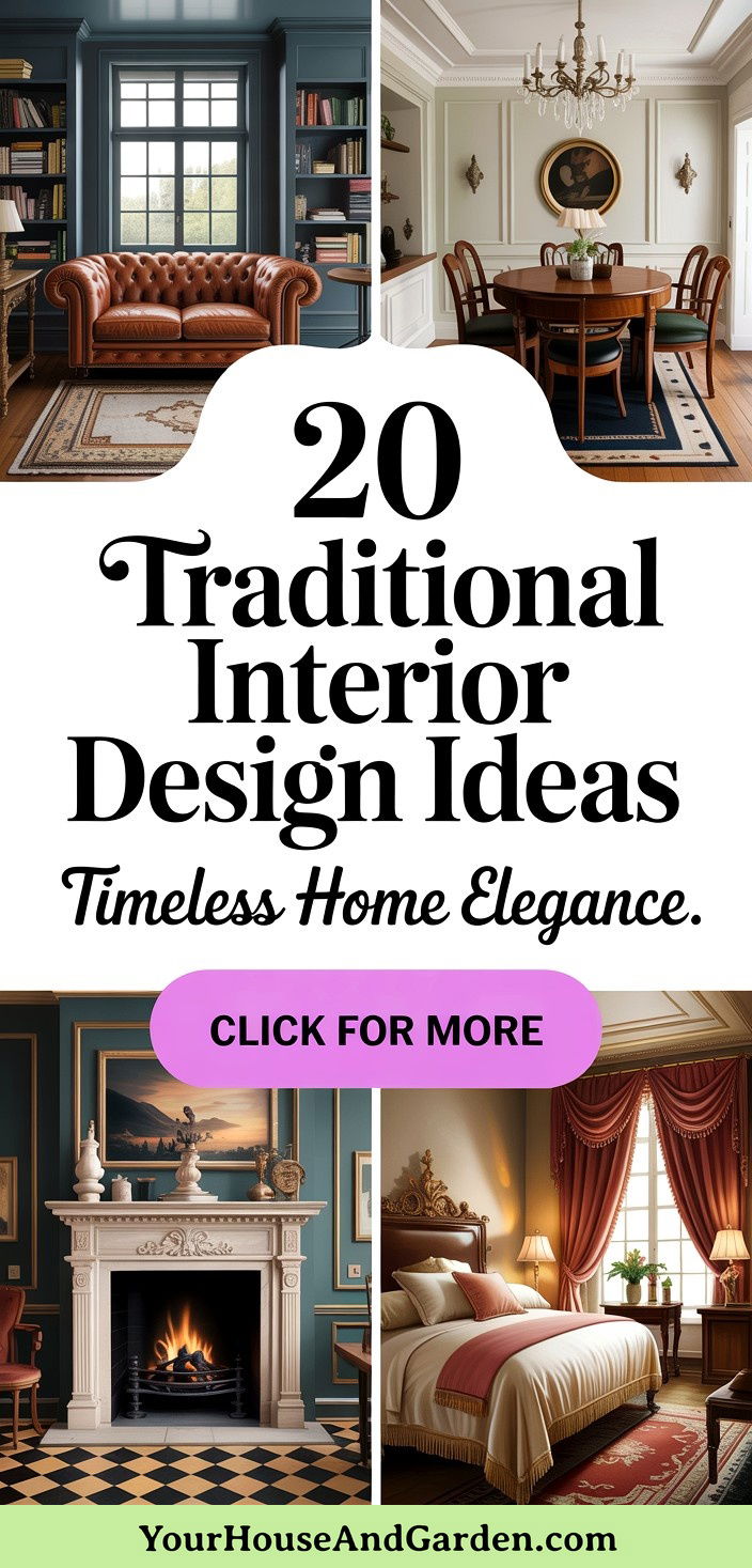 20 Traditional Interior Design Ideas for Timeless Elegance - 20 Traditional Interior Design Ideas for Timeless Elegance