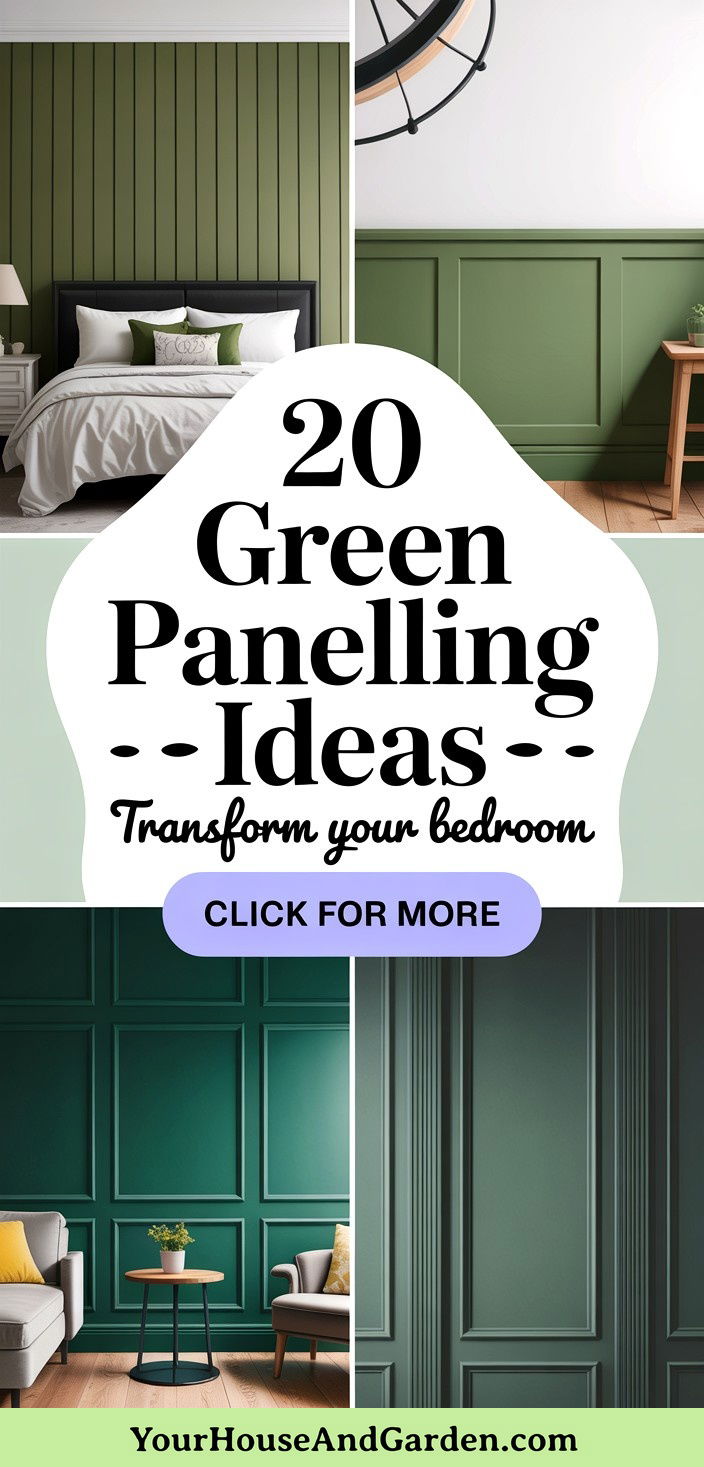 Transform Your Bedroom 20 Green Panelling Ideas Youll Love
