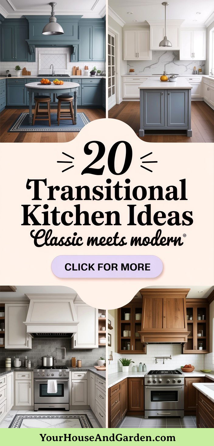 20 Transitional Kitchen Ideas Blending Classic and Modern