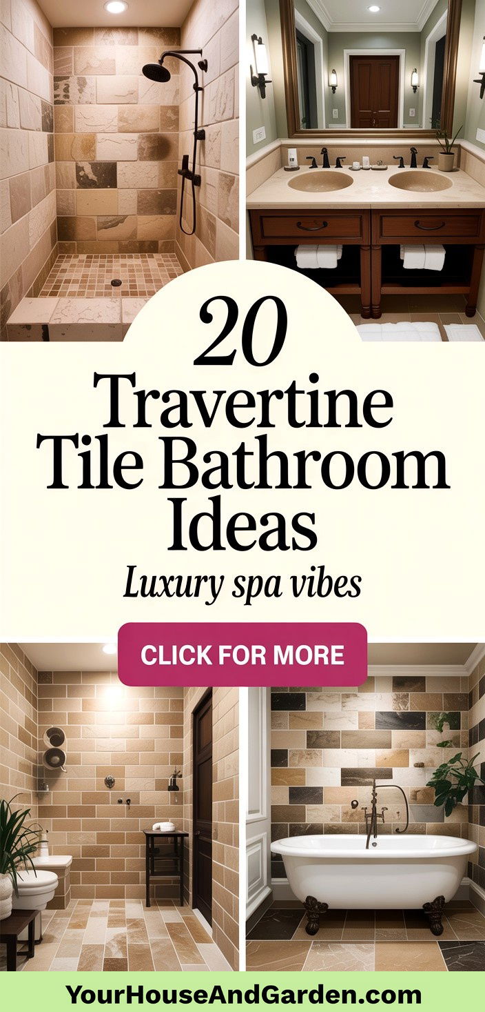 20 Travertine Tile Bathroom Ideas for Luxurious Spa-Like Retreats - 20 Travertine Tile Bathroom Ideas for Luxurious Spa-Like Retreats