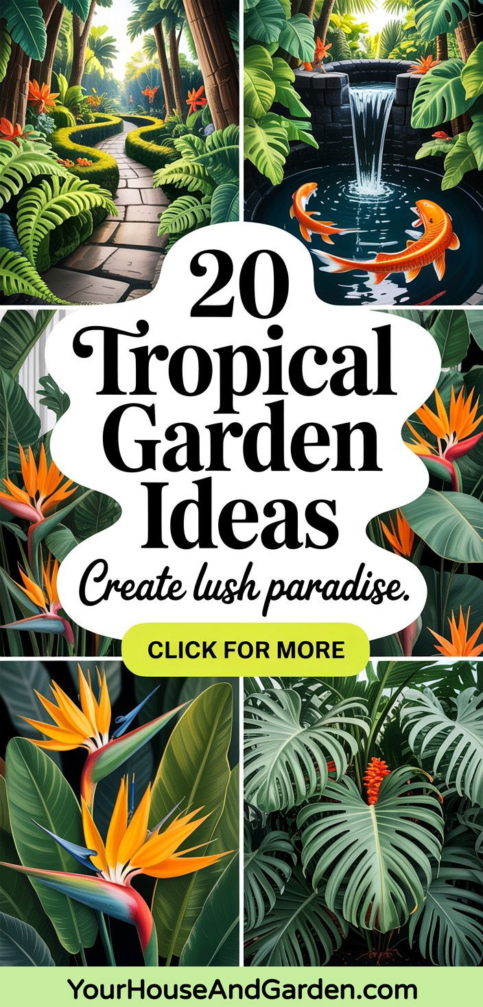 20 Tropical Garden Ideas Lush Exotic Oasis Inspiration
