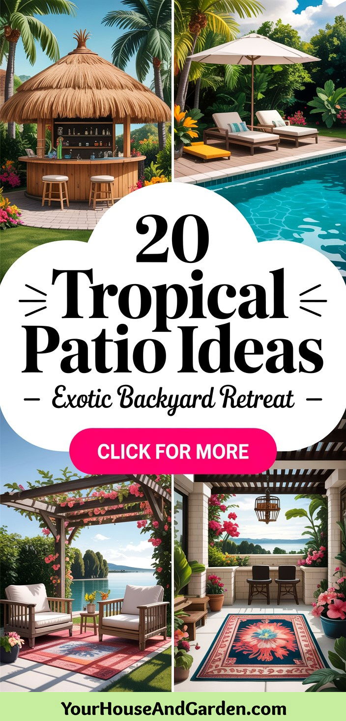 20 Tropical Patio Ideas for Your Ultimate Outdoor Entertaining - 20 Tropical Patio Ideas for Your Ultimate Outdoor Entertaining