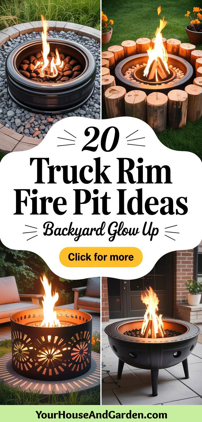 20 Truck Rim Fire Pit Ideas Creative Backyard Centerpieces