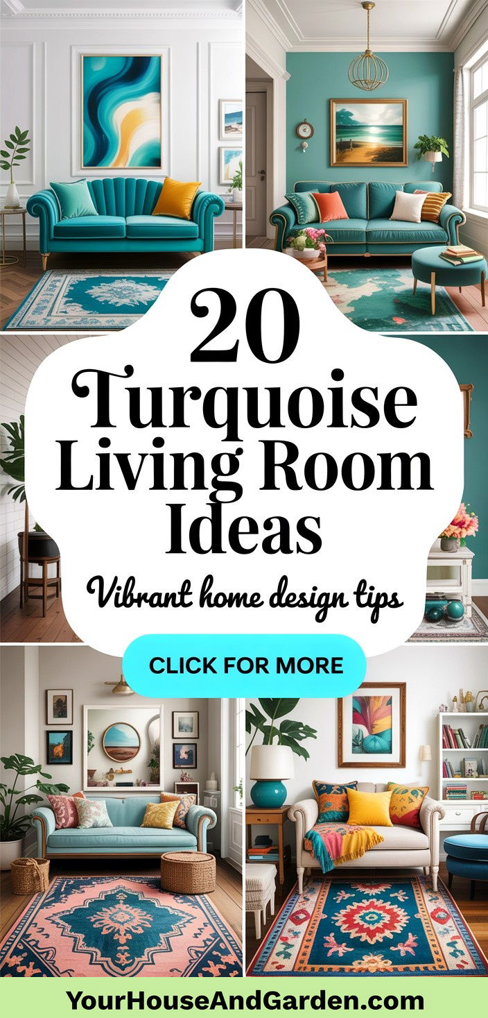 20 Turquoise Living Room Ideas Design Inspiration and Tips
