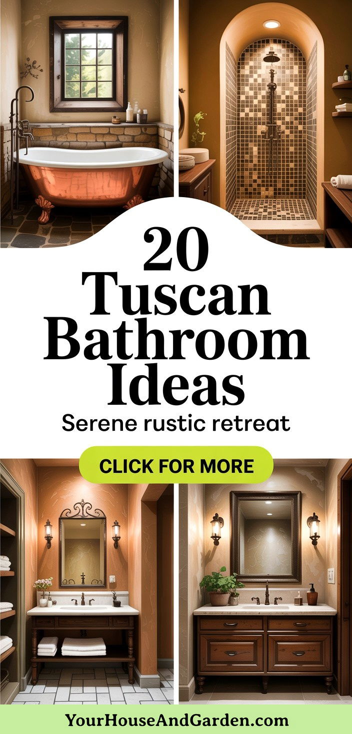 20 Tuscan Bathroom Ideas Rustic Elegance and Serene Retreats