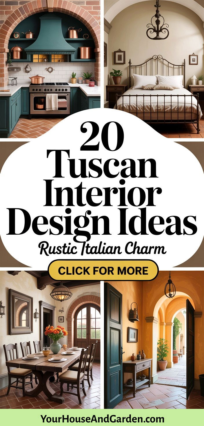 20 Tuscan Interior Design Ideas for Warm Rustic Homes - 20 Tuscan Interior Design Ideas for Warm, Rustic Homes