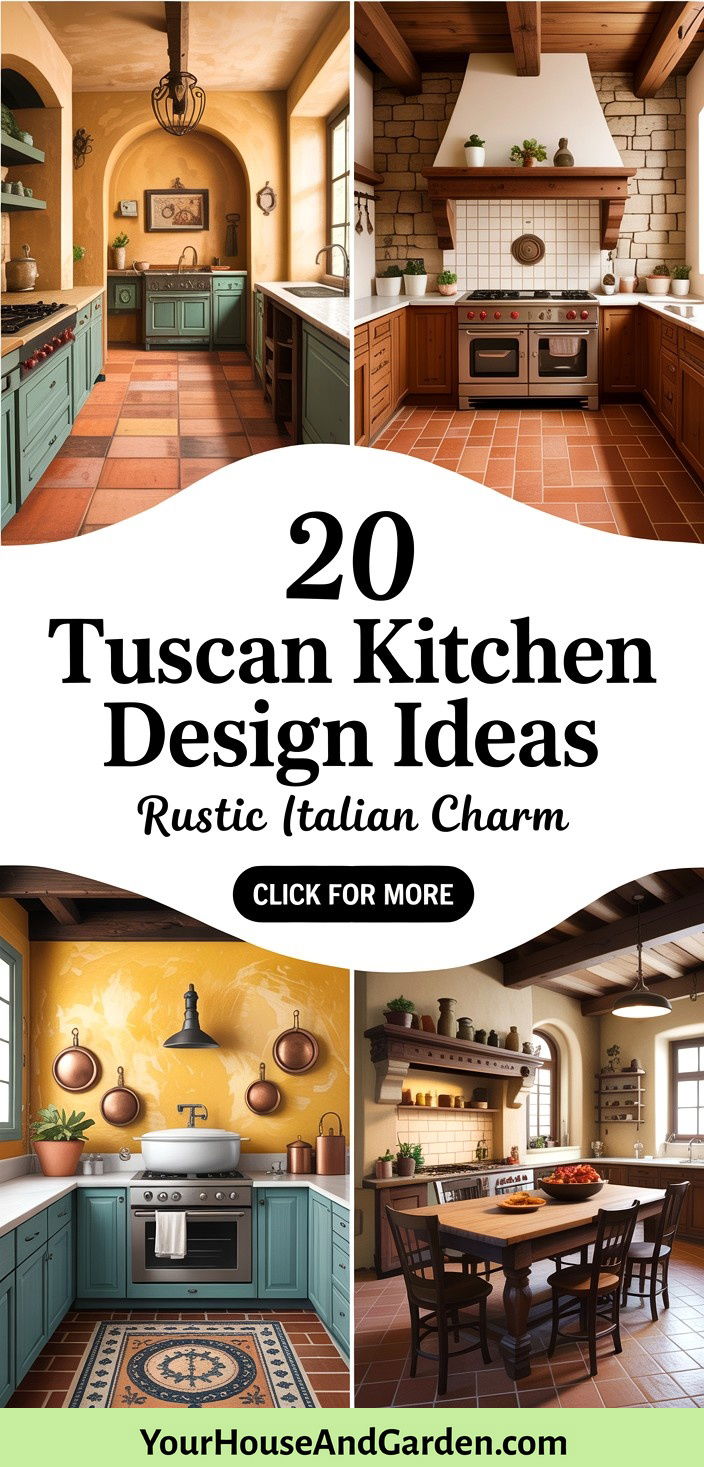 20 Tuscan Kitchen Design Ideas for Rustic Italian Charm - 20 Tuscan Kitchen Design Ideas for Rustic Italian Charm