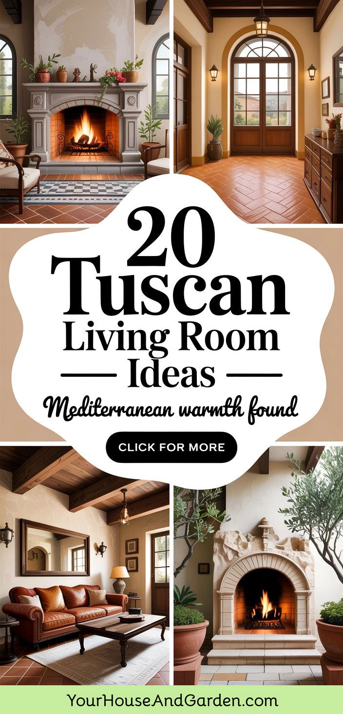 20 Tuscan Living Room Ideas for Elegant Mediterranean Style - 20 Tuscan Living Room Ideas for Elegant Mediterranean Style