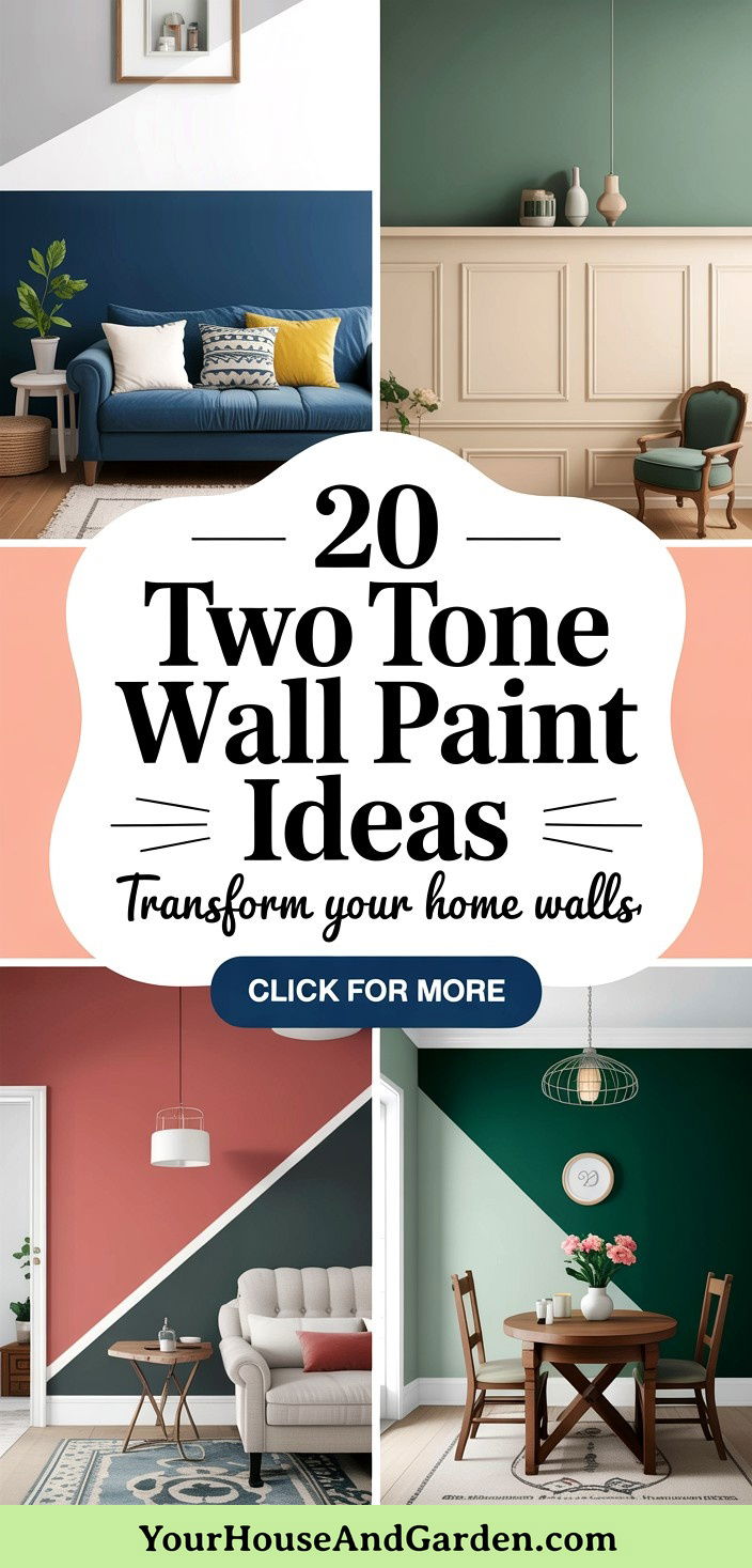 20 Two Tone Wall Paint Ideas to Transform Your Home - 20 Two Tone Wall Paint Ideas to Transform Your Home