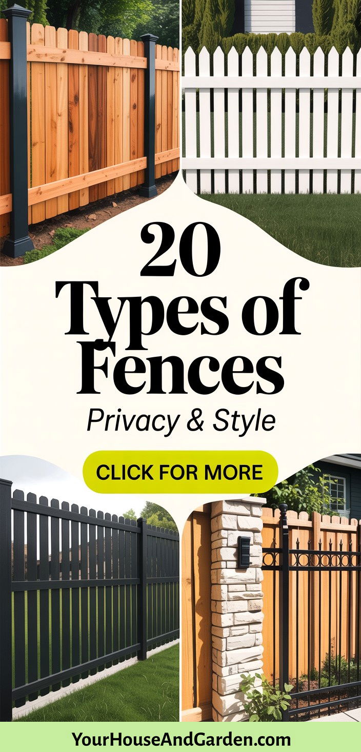 20 Types of Fences for Privacy and Landscape Design - 20 Types of Fences for Privacy and Landscape Design